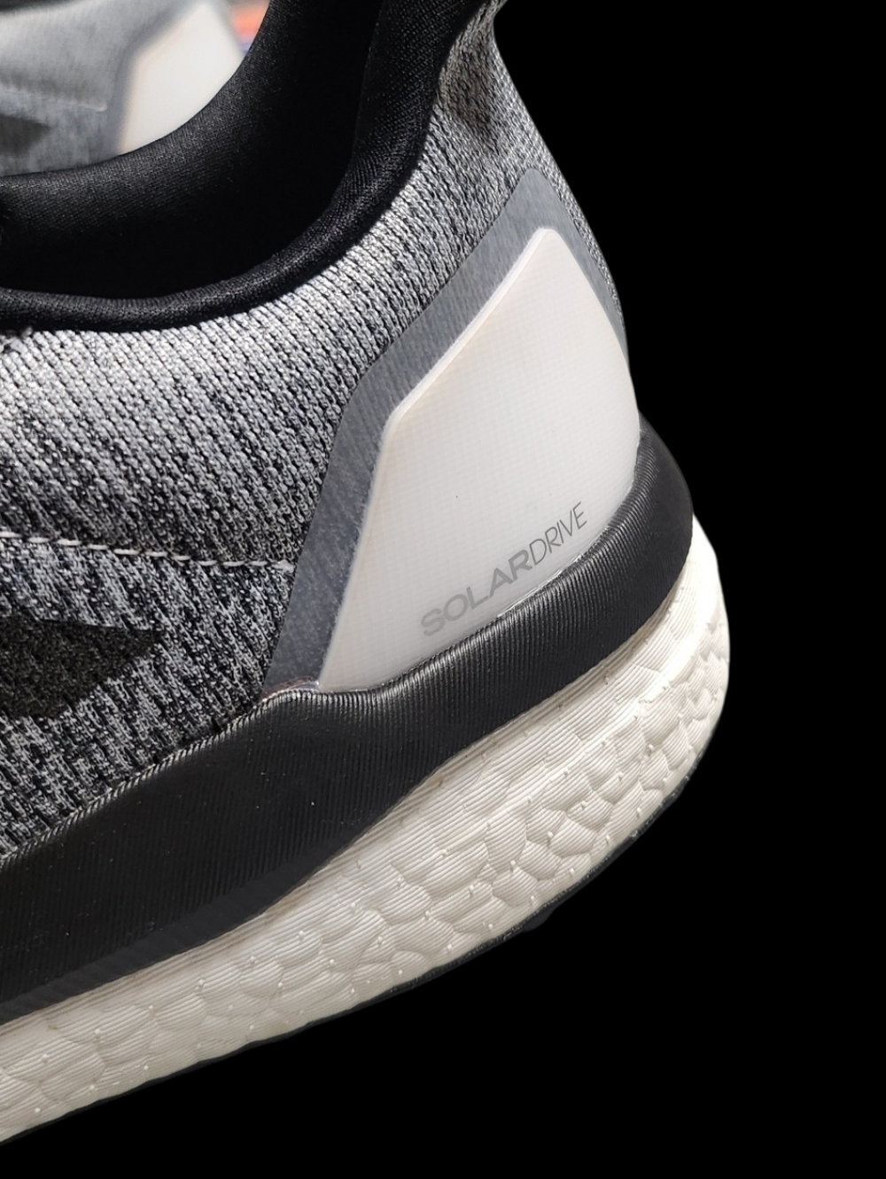 Men's adidas Solar Drive Shoes With Boost Midsole Gray Black and White Size 13 - Picture 12 of 16